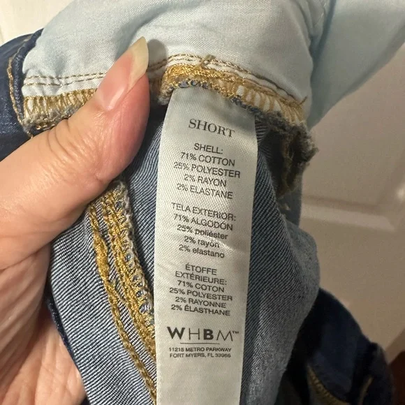 White House Black Market Roll-Cuff Women's Denim Shorts - Picture 9 of 9